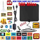Amplified HD TV Antenna Free Channels 13ft Cable HDTV 4K VHF&UHF Fox 990 miles