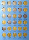 1910-1940PDS US LINCOLN CENT Set of 62 Different w/Album! Old US Coins! #73