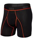 Saxx Kinetic L-C Mesh Bb Men's Underwear, Black/Vermillion, Large
