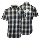 Harley-Davidson Men's Shirt Black Plaid Screamin' Eagle S/S Shirt (S57)