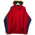 Vintage Polo Ralph Lauren Snap Colorblock Fleece Lined Hooded Jacket Hi Tech XL