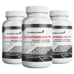Somatogain-HGH Booster Secretagogue Supplement | 3 Bottles - On Sale !