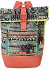 Sakroots Backpack Foldable Clean Pockets Keychain Boho Hippie Festivals Elephant