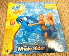 Surf & Sun Transparent Blue Whale Rider Inflatable Pool Toy Bestway Ride On 2006