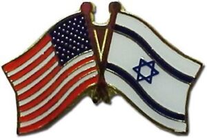 USA American Israel Friendship Flag Bike Motorcycle Hat Cap lapel Pin