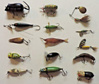 Lot of 15 vintage/antique fishing lures/ fishing baits