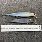 Lucky Craft Flash Pointer 100 Jerkbaits Lot of 2 Lures - Threadfin, Ghost Minnow