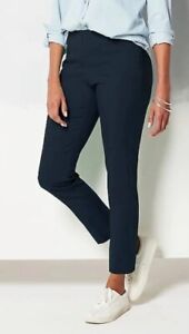 J Jill Essential Cotton-Stretch Pants Size 10 Tall Black