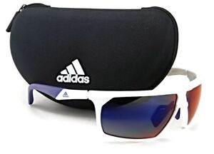 New Adidas Sport Sunglasses | SP0030 217 - White / Violet Contrast Lens