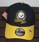 NWT 2022 New Era Pittsburgh Steelers Salute To Service 39THIRTY Flex Hat S/M