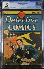 1939 D.C. Comics Detective Comics 26 CGC .5. 1st Mention of Batman