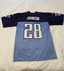 Reebok Onfield NFL Chris Johnson Tennessee Titans #28 Football Jersey Size Large
