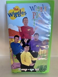 VHS Tape The Wiggles Wiggly Play Time  Kids Songs Hard Case Playtime