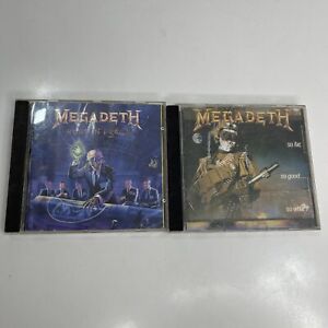 Rust in Peace And So Far, So Good,…so What Lot Of 2 Megadeth CD Poor Condition