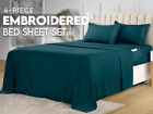 Bed Linen Set Microfiber 4 Pieces Bed Sheets with Deep Pockets Utopia Bedding