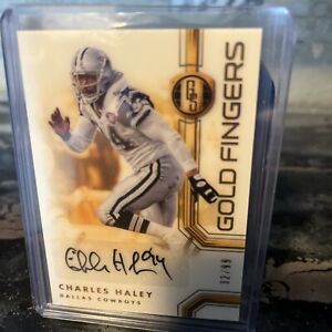 Charles Haley 2022 Panini Gold Standard Gold fingers Auto /99