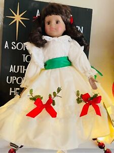 New ListingLIZ -Girl of Color SEYMOUR MANN CHRISTMAS Porcelain doll , missing shoe Arm Tag