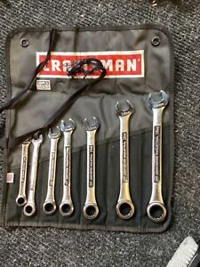 Craftsman Industrial Ratcheting Wrench Set Metric 7 Wrenches Unused MADE IN USA