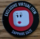 Roblox SAPPHIRE GAZE exclusive virtual RARE CODE SENT INMEDIATE via MESSAGE