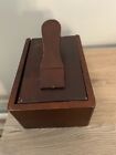 Vintage Wooden Shoe shine box, with Slide Out storage Compartment.