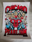 Pearl Jam Poster Chicago 2023 Bulls Show Edition Art By Ames 9/7 United Center