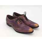 John Fluevog Metallic Purple Lace Up Leather Dress Shoes Men's Size 11.5