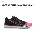 Kobe X 10 Elite Low Flyknit Mambacurial Black Pink Mens Size 8.5
