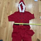 Bethany Mota Zipper Front Hooded Santa Elf Jumpsuit Size M True Red/Gnome