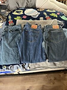 Men's Mixed Lot of 3 Levi's/ Urban Pipeline 559& 505 Jeans - Size 34x 30