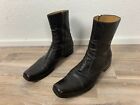 Gianni Barbato men's ankle boots leather ankle boots shoes size 44 leather brown new