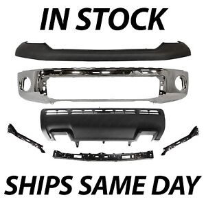 NEW Steel - Chrome Bumper Valance Kit With Brackets for 2010-2013 Toyota Tundra