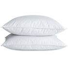 UNIKOME 75% Down Filling White Goose Down Bed Pillow Set of 2 King Standard Size
