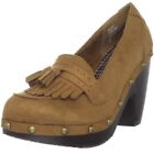 Vintage Y2K Union Bay Nicolette Women's Wedge Pump Shoes Chunky Heel Brown 8.5M