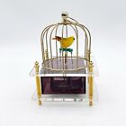 New ListingSankyo Brass Bird Cage Wind up Music Box Turning Bird Works VTG Japan Love Story