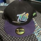 Vintage Tampa Bay Devil Rays New Era 59FIFTY Inaugural Cap Hat 7 3/8 New Sticker