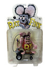 Rat Fink  Rat-A-Tude Pose em Figure w/Skateboard 2000 Side Show Toys Ed Roth MOC