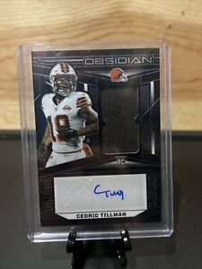 New Listing2023 Obsidian Cedric Tillman RPA Rookie Jersey Patch Auto RC #49/199 Browns