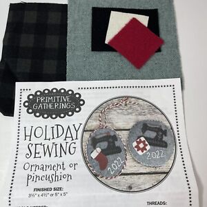 Primitive Gatherings Holiday Sewing Ornament Or Pin Cushion 2022 Kit