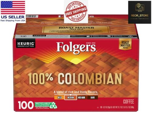 Folgers 100% Colombian Coffee K-Cups, Medium Roast (100 ct.)