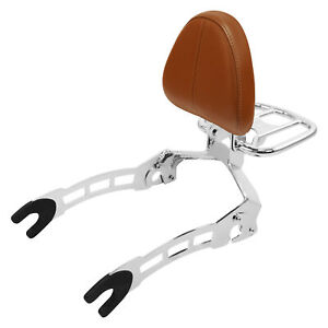 Chrome Passenger Sissy Bar W/Backrest Fit For Indian Scout 15-23 Scout ABS 19-20