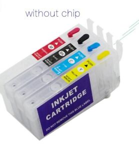 Refillable Ink Cartridge No Chip T812XL/812XL For Epson WF-7820 WF-7840 EC-C7000
