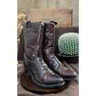 Acme Men - Size 13D - Vintage Burgundy Faux Leather Cowboy Boots Style 4939