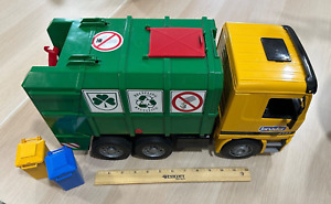 Bruder 4143 Mercedes-Benz Actros Recycling Truck Toy *Used* (2 bins) as pictured