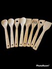 8 Piece Set of Bamboo Kitchen Cooking Utensils Spoons Spatulas See Details