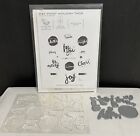Papertrey Ink WET PAINT Holiday Tags Christmas Rubber Stamps Dies Lot
