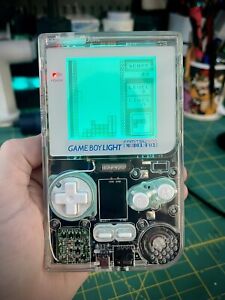Nintendo Game Boy LIGHT - Premium Restored - Black n64freak Motherboard + LiPo