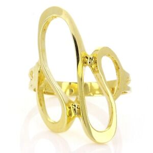 14k Yellow Gold Gentle Thin Wave Fashion Ring