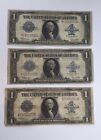 Fr237 1923 Lot Of 3 $1 Silver Certificates