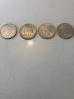 4 CULL 90% SILVER DOLLARS - USA Silver Coin Lot, .900 Silver
