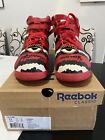 RARE Melody Ehsani x Reebok Collab High Top Sneaker Red and Black Size 11 Womens